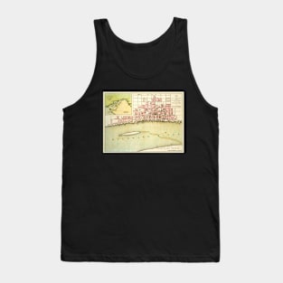 Antique Map of Philadelphia,  Pennsylvania by Benjamin Easburn Tank Top